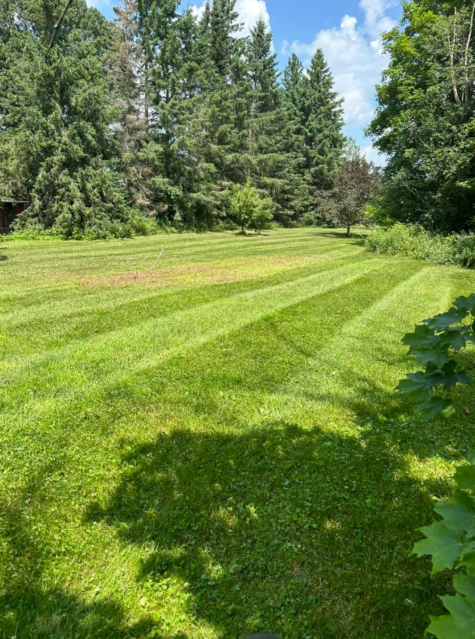 Large-property stripe finish